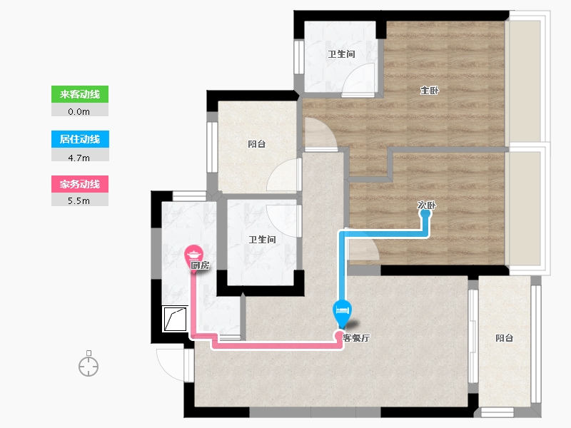 浙江省-杭州市-顺源府-69.21-户型库-动静线