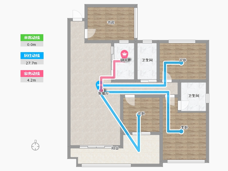 贵州省-黔东南苗族侗族自治州-中心嘉园-113.32-户型库-动静线