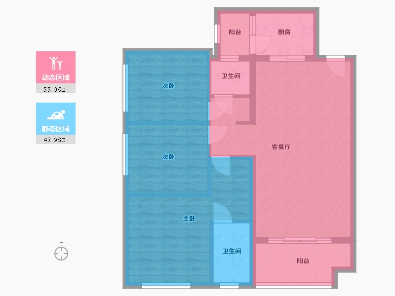 四川省-自贡市-远达御景-110.00-户型库-动静分区