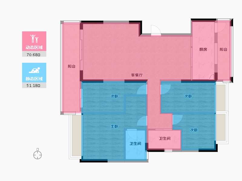 广东省-揭阳市-南村新区-120.00-户型库-动静分区