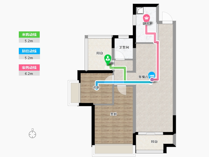 广东省-肇庆市-保利和悦湖畔-71.00-户型库-动静线