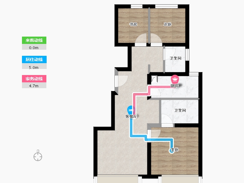 北京-北京市-臻珑府-66.00-户型库-动静线