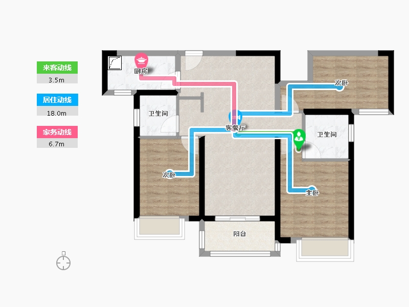 湖北省-武汉市-招商·江山和樾-96.00-户型库-动静线