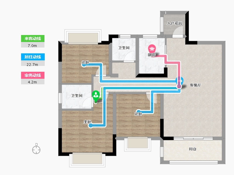 湖北省-襄阳市-阳光壹号-92.00-户型库-动静线