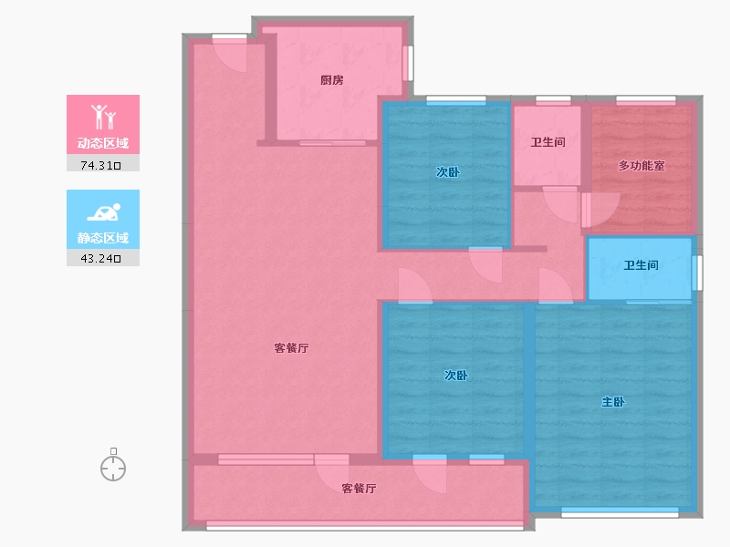 山东省-潍坊市-博观天成-108.00-户型库-动静分区