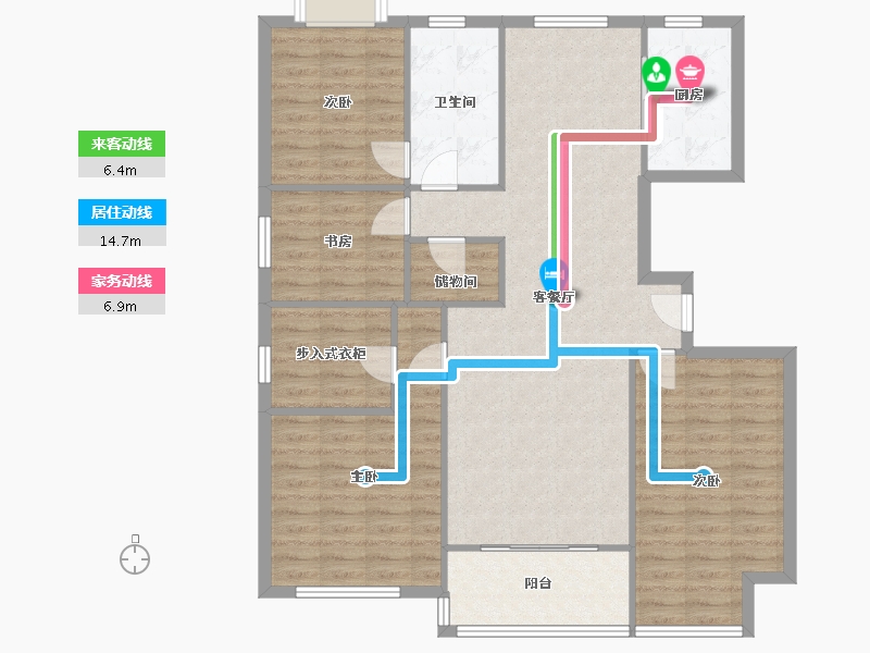 江苏省-常州市-新城·府翰苑-157.00-户型库-动静线