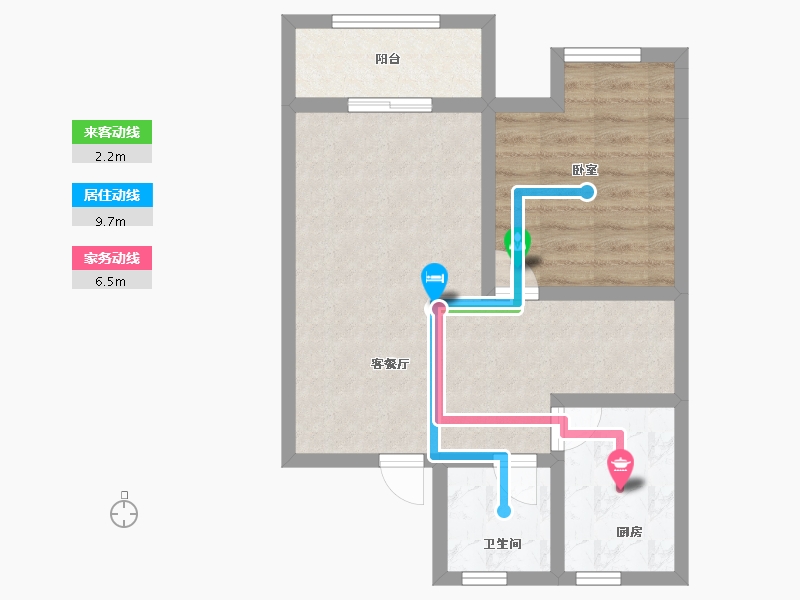 江苏省-苏州市-苏杭之星-129.25-户型库-动静线