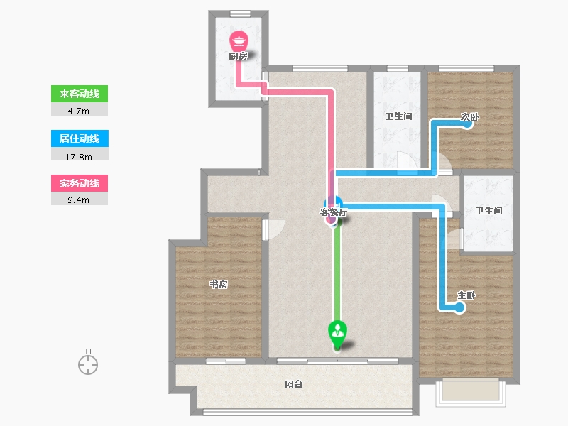 山东省-滨州市-秦皇一号-136.00-户型库-动静线