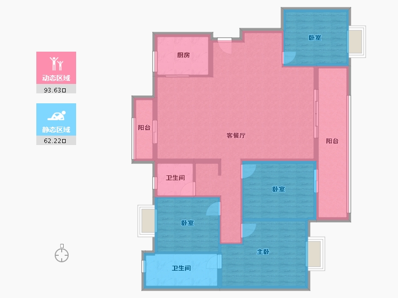 福建省-泉州市-中南天樾-142.00-户型库-动静分区