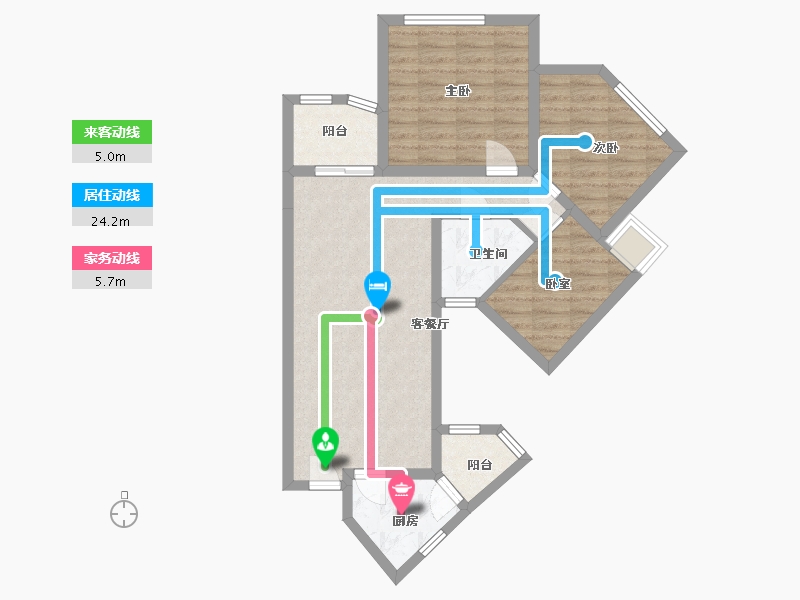 广东省-广州市-丽康居-80.00-户型库-动静线