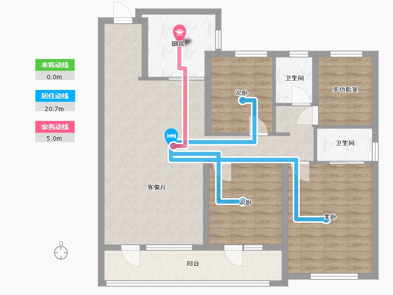 山东省-潍坊市-博观天成-108.00-户型库-动静线