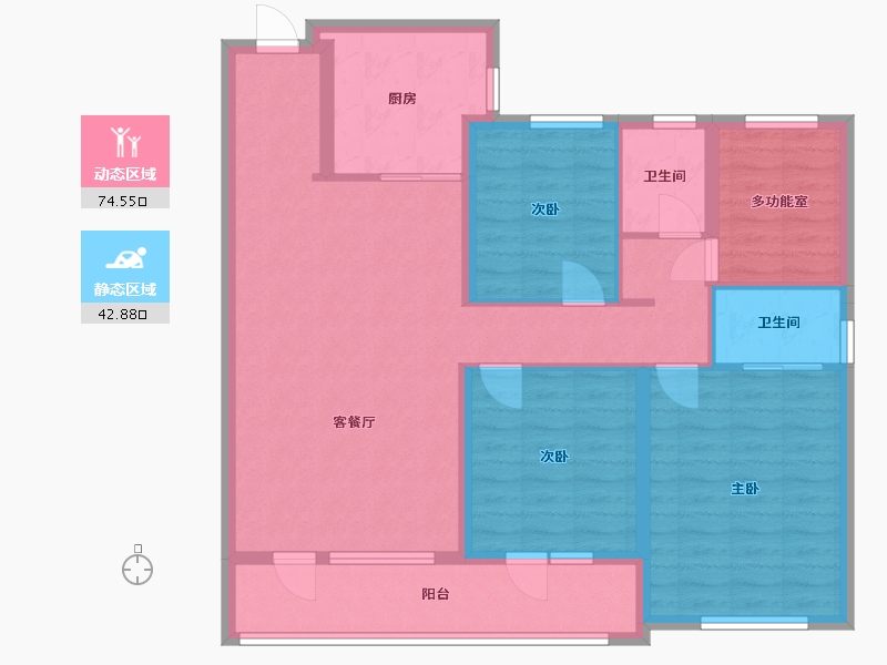 山东省-潍坊市-博观天成-108.00-户型库-动静分区