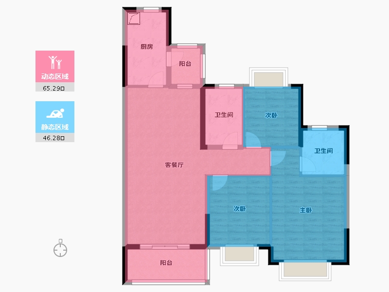 广西壮族自治区-梧州市-恒大健康城-99.90-户型库-动静分区