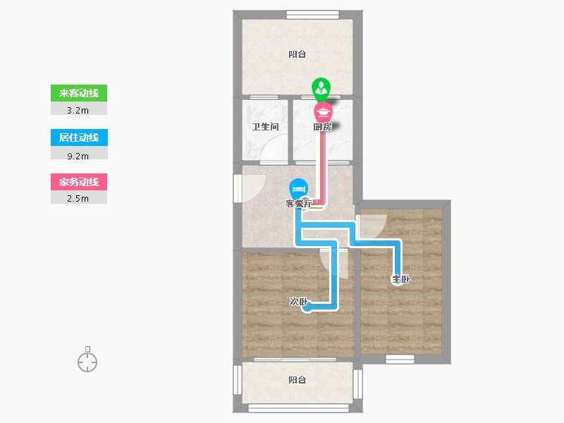 江苏省-南京市-青石村小区61-88号楼-39.90-户型库-动静线