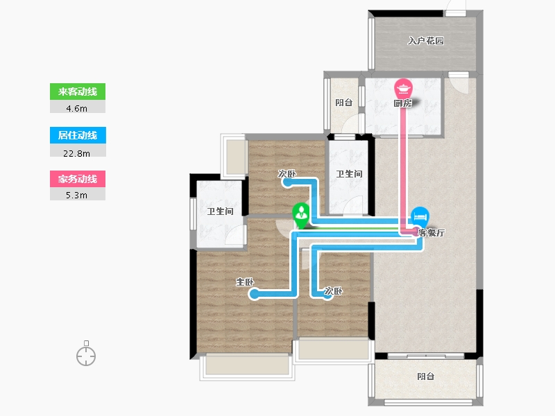 广东省-河源市-锦云·颐和花园-115.00-户型库-动静线