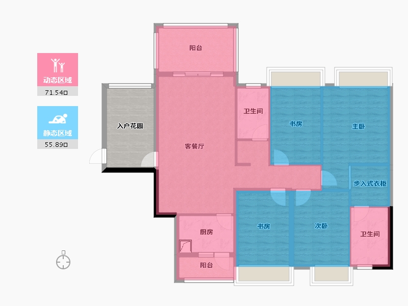 广西壮族自治区-钦州市-东岸阳光-120.00-户型库-动静分区