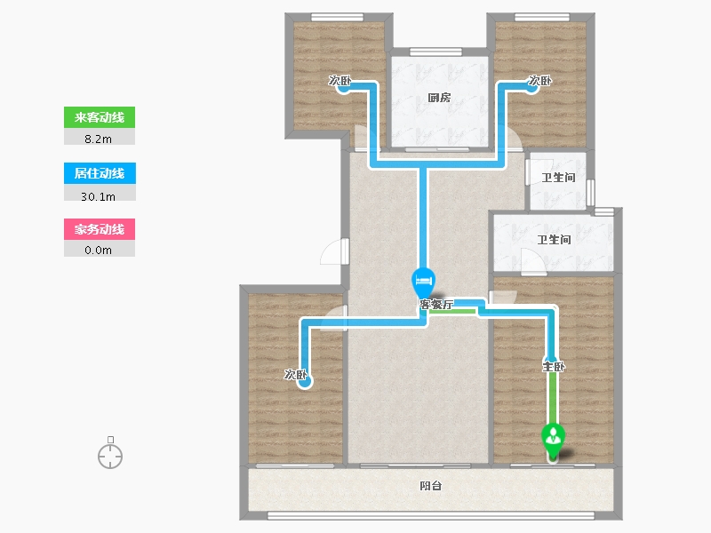 浙江省-杭州市-洺川名著园-140.00-户型库-动静线