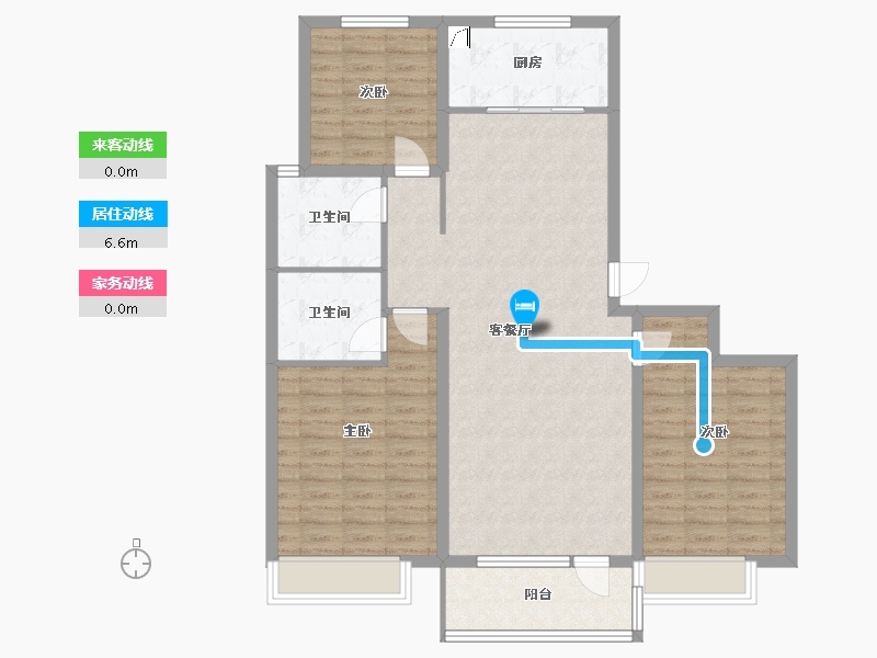 山东省-青岛市-万福祥苑-110.00-户型库-动静线