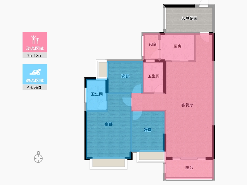 广东省-河源市-锦云·颐和花园-115.00-户型库-动静分区