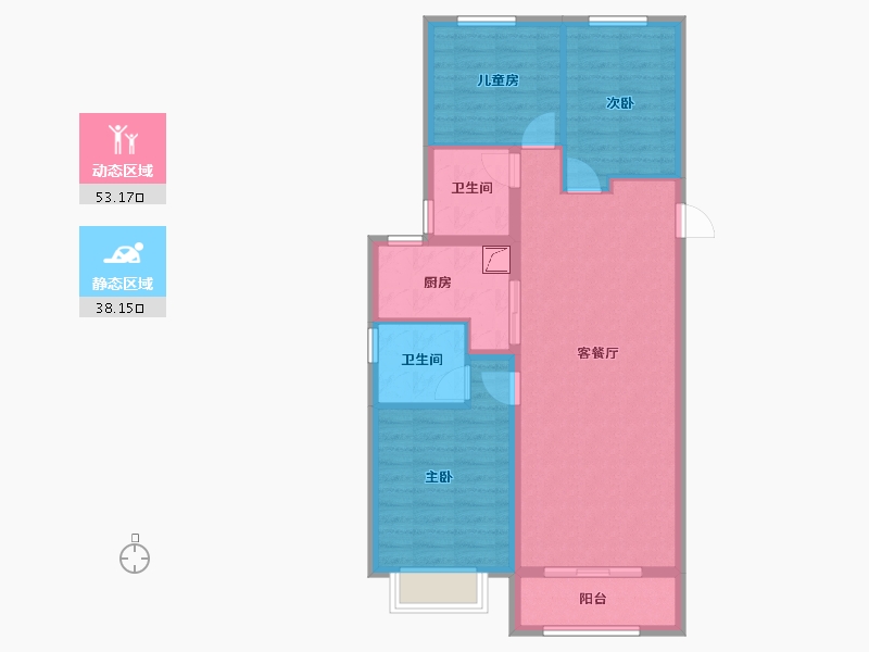 山西省-太原市-保利金地迎泽上品-122.00-户型库-动静分区