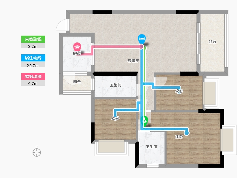 广东省-清远市-新都花园-89.00-户型库-动静线