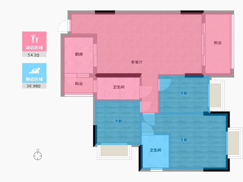 广东省-清远市-新都花园-89.00-户型库-动静分区