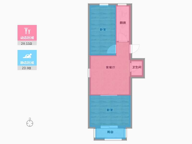 北京-北京市-西木小区-43.10-户型库-动静分区