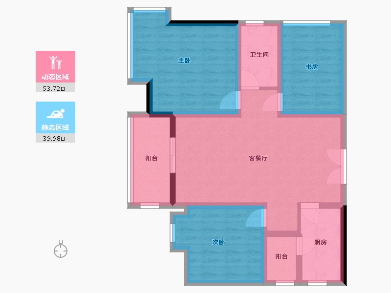 四川省-成都市-城投·观城-82.00-户型库-动静分区