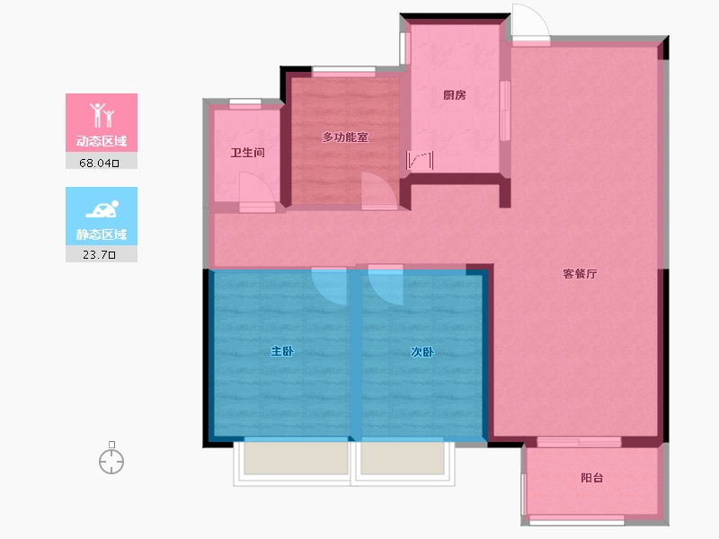 河南省-开封市-大梁府-82.00-户型库-动静分区