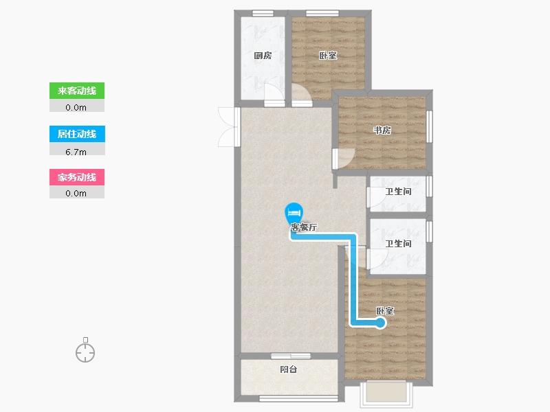 甘肃省-兰州市-兰石豪布斯卡瑢园-99.00-户型库-动静线