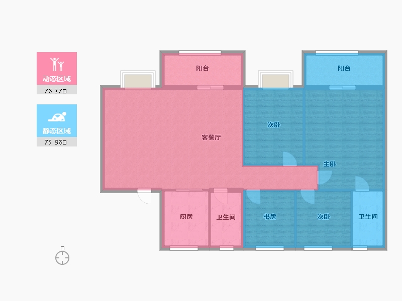 河北省-邢台市-观澜壹号-140.00-户型库-动静分区