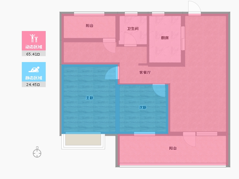 山东省-青岛市-和达可园-79.00-户型库-动静分区