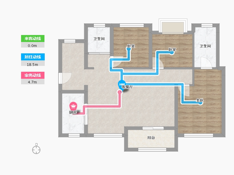 广东省-广州市-中建岭南悦府-74.00-户型库-动静线