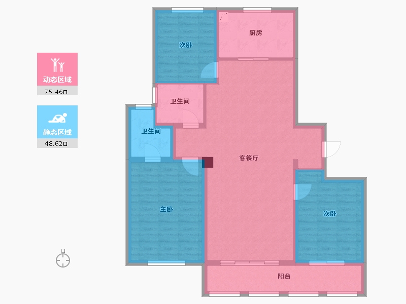 安徽省-蚌埠市-春江朗月-112.00-户型库-动静分区