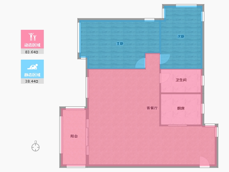 江西省-宜春市-香格里拉花园-B区-118.00-户型库-动静分区