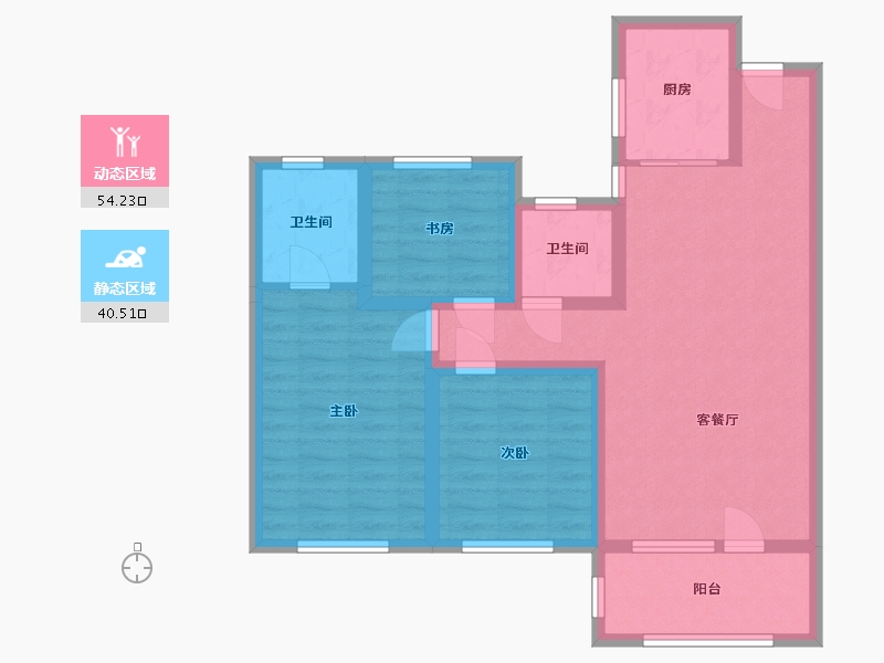 山东省-青岛市-金秋悦府-91.00-户型库-动静分区