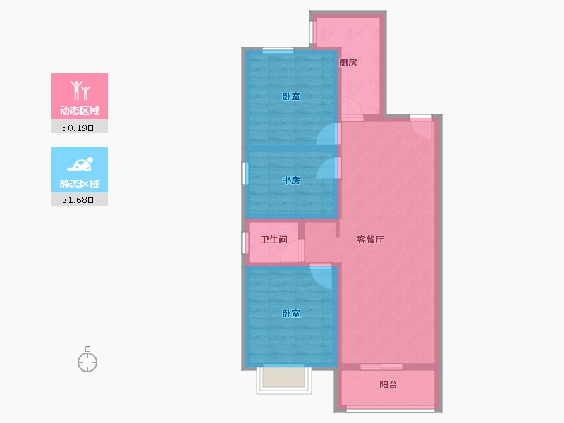 河北省-石家庄市-瑞祥华府-101.00-户型库-动静分区