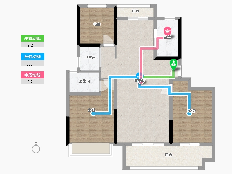 河南省-信阳市-湖畔樾山-100.00-户型库-动静线