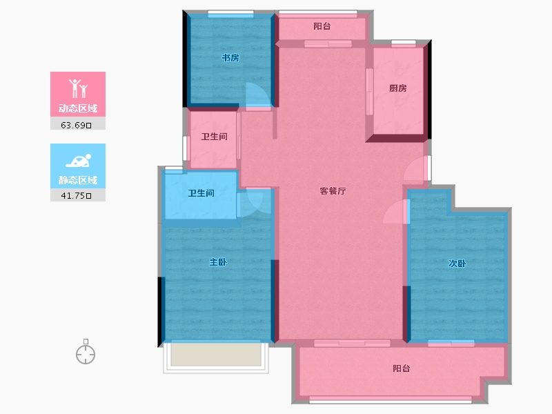 河南省-信阳市-湖畔樾山-100.00-户型库-动静分区