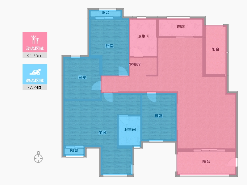 贵州省-贵阳市-会展城九号-179.87-户型库-动静分区