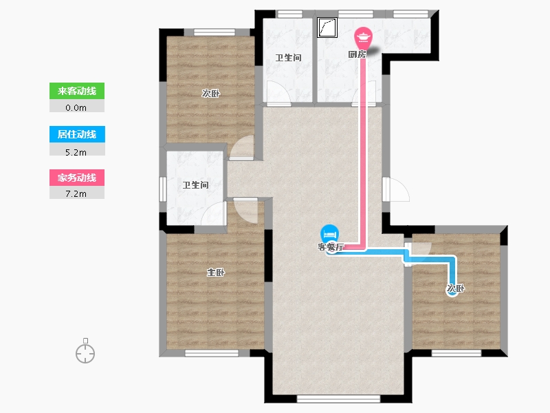 辽宁省-朝阳市-雍德府-96.07-户型库-动静线