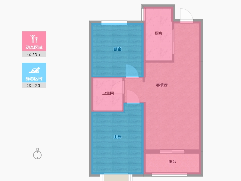 河北省-石家庄市-融创臻园壹号-64.00-户型库-动静分区