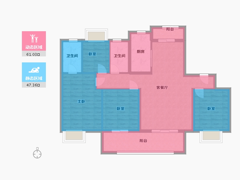 福建省-三明市-誉璟台-97.00-户型库-动静分区