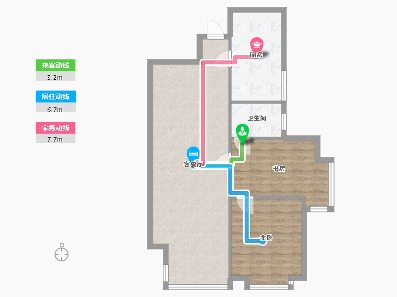 四川省-成都市-南城都汇汇雅园二期-80.00-户型库-动静线