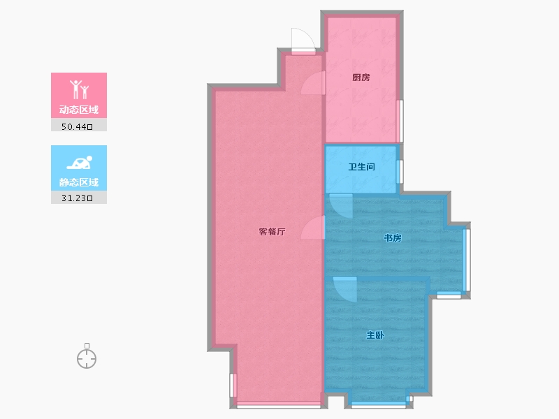 四川省-成都市-南城都汇汇雅园二期-80.00-户型库-动静分区