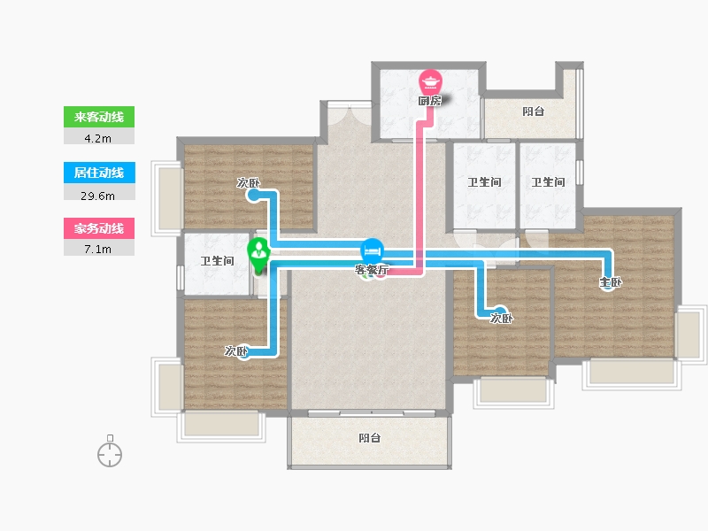 广东省-深圳市-澳城花园-120.00-户型库-动静线