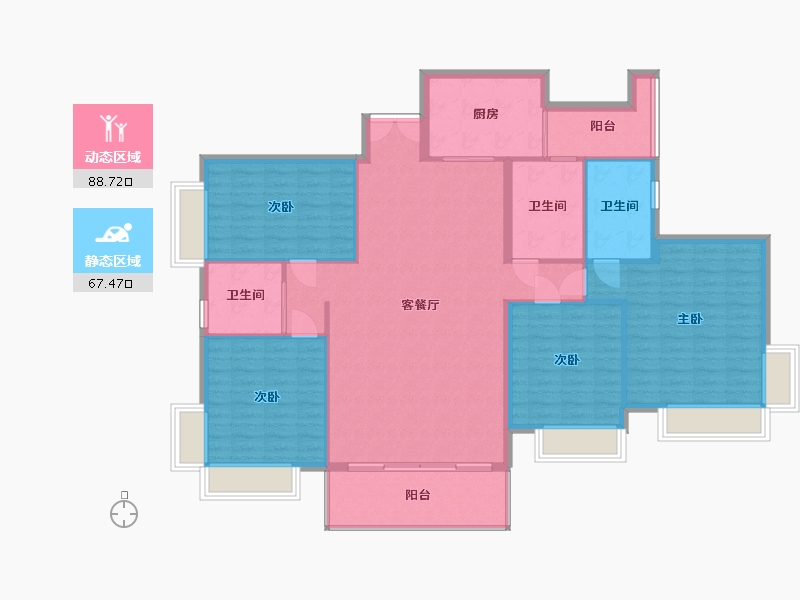 广东省-深圳市-澳城花园-120.00-户型库-动静分区