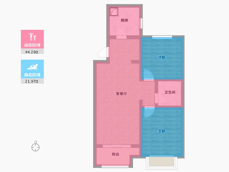 河北省-石家庄市-海蓝和光-80.00-户型库-动静分区