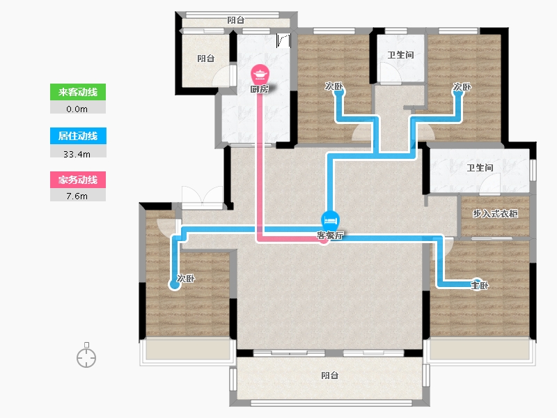 山东省-临沂市-开元上府-156.00-户型库-动静线