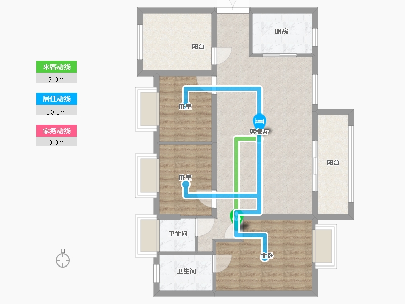 广东省-惠州市-泓泰花园-91.00-户型库-动静线